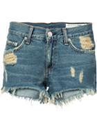 Rag & Bone /jean - Denim Shorts - Women - Cotton - 28, Blue, Cotton