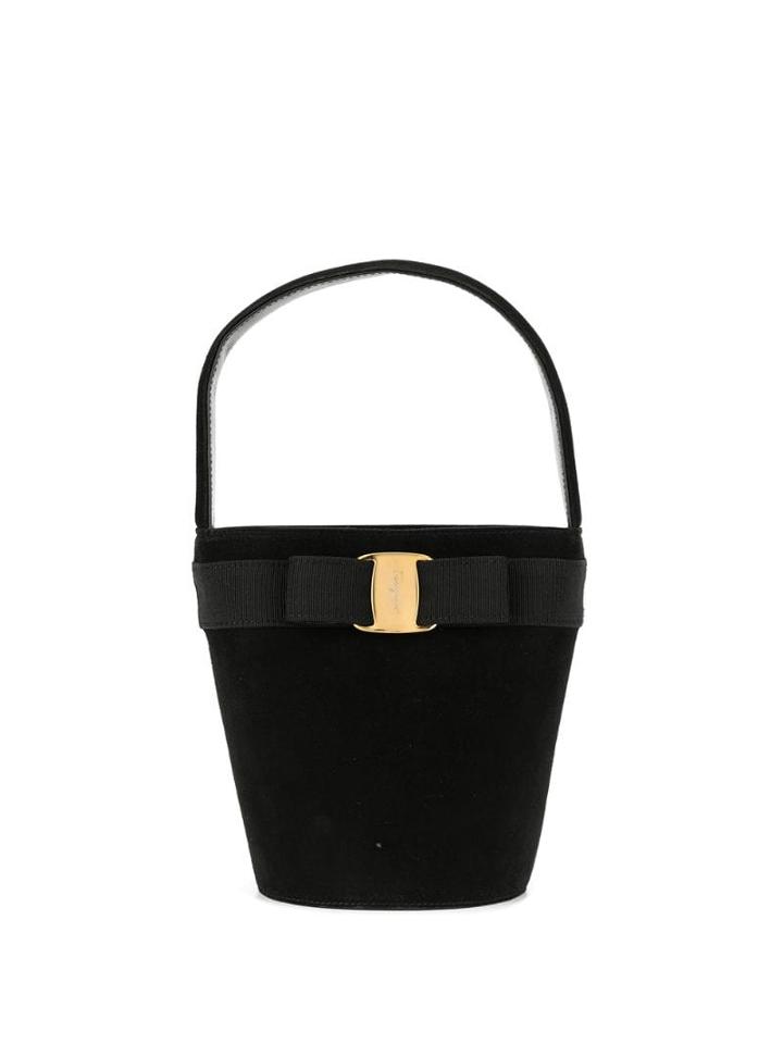 Salvatore Ferragamo Pre-owned Vara Bow Bucket Bag - Black
