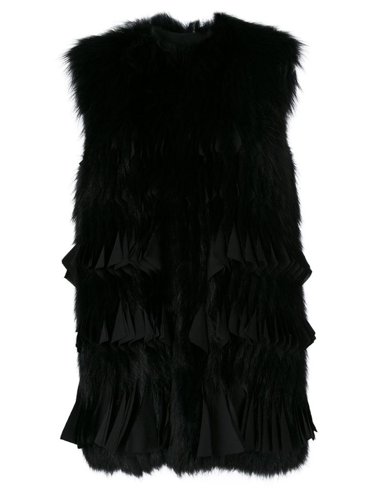 Givenchy Ruched Gilet - Black