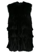 Givenchy Ruched Gilet - Black