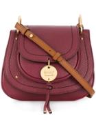 See By Chloé Grained Saddle Bag - Pink & Purple