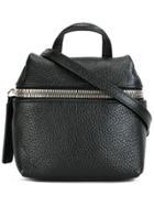Kara Front Zipped Crossbody Bag - Black
