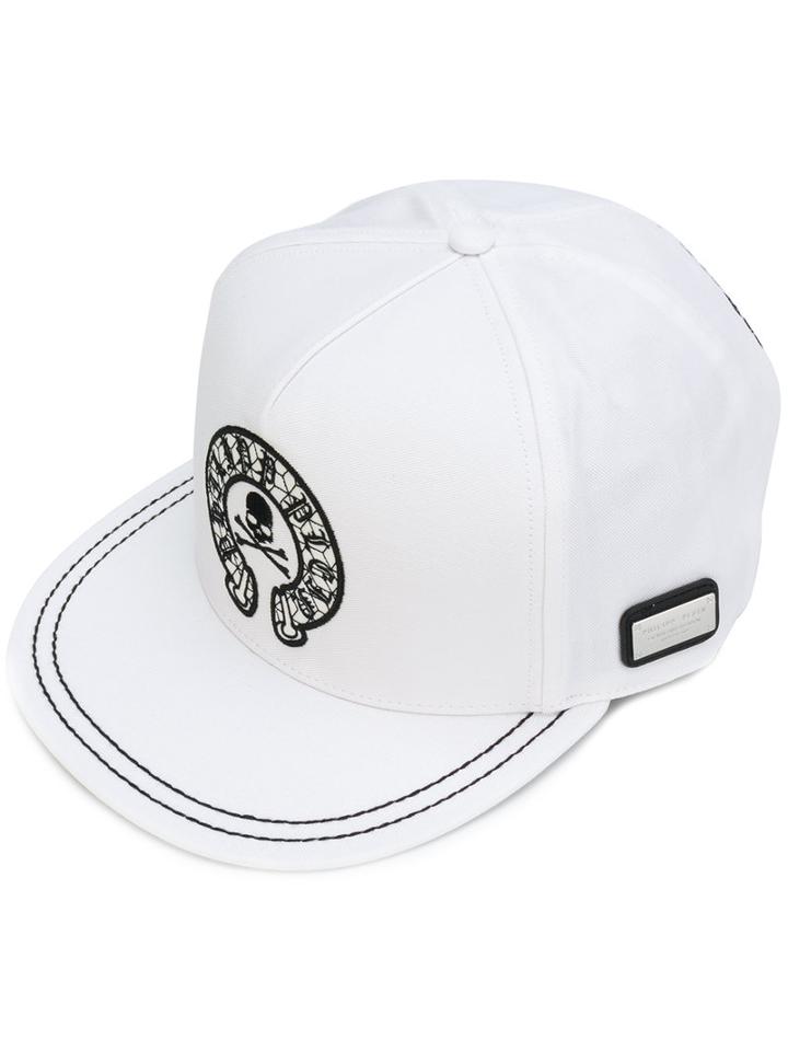 Philipp Plein - Logo Baseball Cap - Men - Cotton/polyester - One Size, White, Cotton/polyester