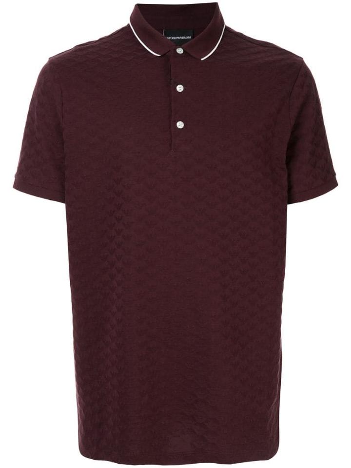 Emporio Armani Eagle Logo Polo Shirt - Brown