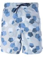 Z Zegna Pentagon Print Swim Shorts