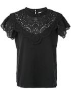 Sea Lace Bib Shirt - Black