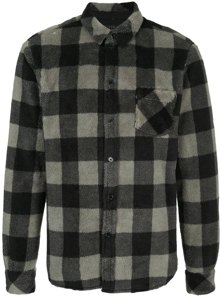 Iro Classic Checked Shirt - Black