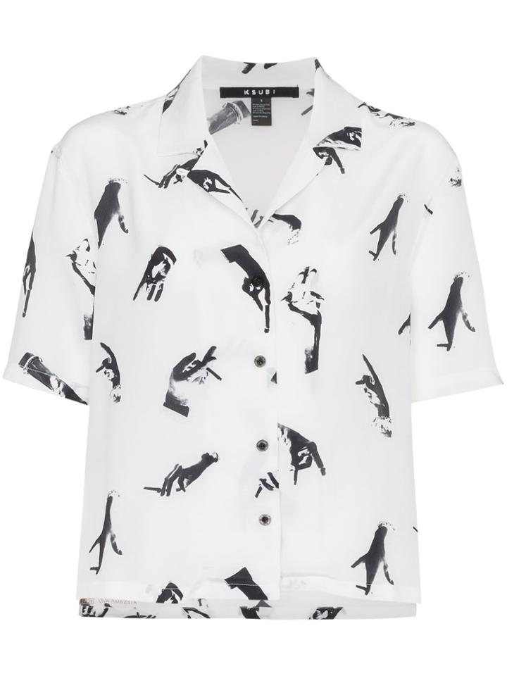 Ksubi Penguin Print Shirt - White