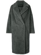 Fabiana Filippi Oversized Fur Coat - Grey