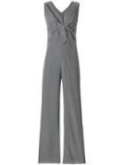 Aspesi Knot Front Sleeveless Jumpsuit - Grey