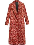 Burberry Damask Velvet Jacquard Tailored Coat