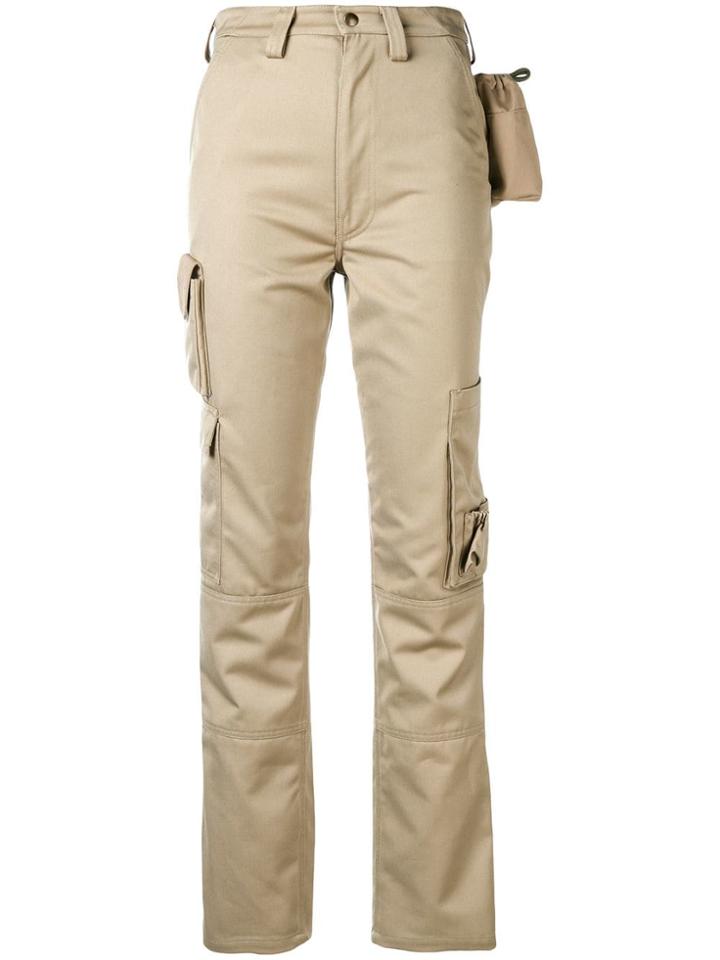 Marine Serre Explorer Straight Trousers - Neutrals