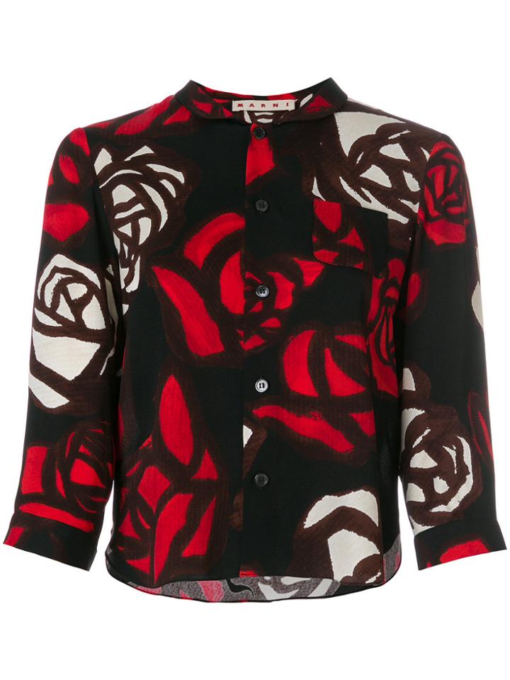 Marni Rose Print Blouse - Multicolour