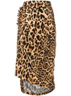 Paco Rabanne Ruched Wrap Skirt - Brown