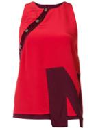 Nicopanda 'nico' Tank Top, Women's, Size: 6, Red, Silk