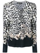 Roberto Cavalli V-neck Blouse, Women's, Size: 48, Black, Silk/cashmere/wool