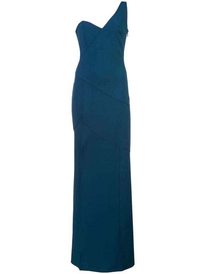 Cinq A Sept Asymmetric Evening Dress - Blue