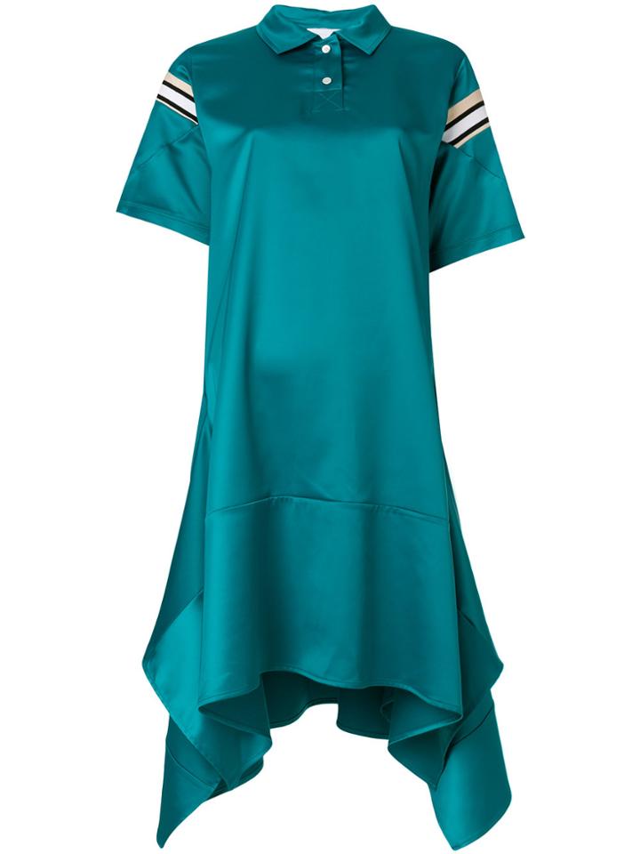 Koché Oversized Polo Style Dress - Green