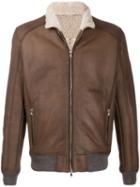 Barba Shearling Lined Jacket - Brown