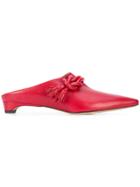 Derek Lam Kaira Bow Detail Slide - Red