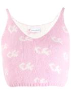 Chiara Ferragni Cropped Tank Top - Pink