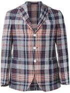 The Gigi Check Blazer, Men's, Size: 50, Cotton/linen/flax/viscose/viscose