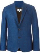 Soulland 'kreuzberg' Flecked Blazer, Men's, Size: Large, Blue, Polyamide/cashmere/virgin Wool/cellulose