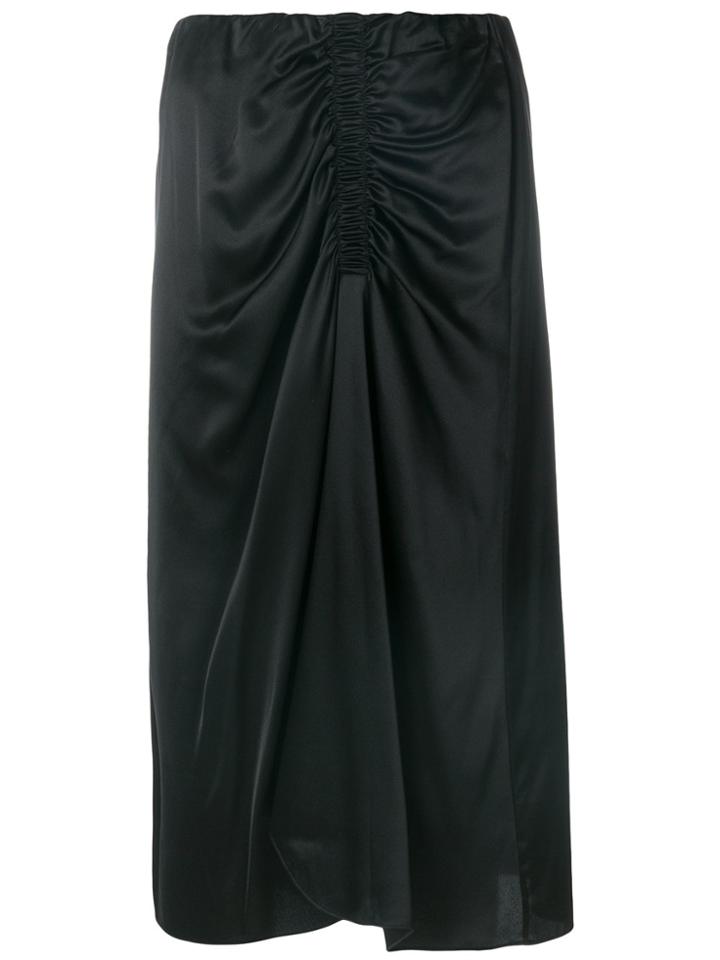 Theory Ruched Front Skirt - Black
