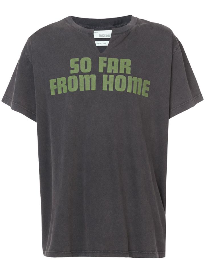 Off-white So Far From Home Print T-shirt - Black