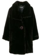 Issey Miyake Pre-owned Faux-fur Oversize Coat - Brown