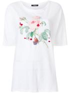Undercover Rose Print Slouchy T-shirt - White