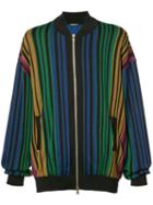 Balmain - Rainbow Striped Bomber Jacket - Men - Cotton/polyamide/spandex/elastane - M, Black, Cotton/polyamide/spandex/elastane