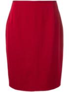 Jean Paul Gaultier Vintage 1980's Straight Skirt - Red