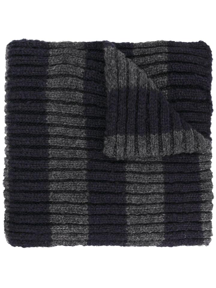 Faith Connexion Striped Scarf - Grey