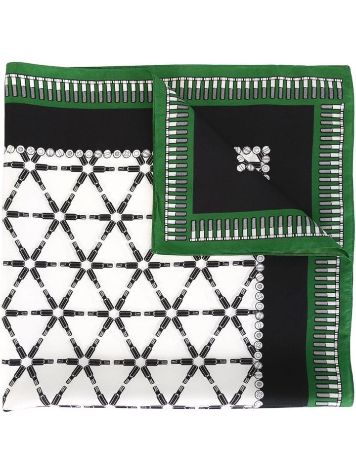 Kris Van Assche Hardware Print Neck Scarf - Green
