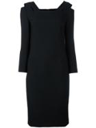 Roland Mouret Fitted Dress, Women's, Size: 14, Black, Polyester/viscose/spandex/elastane/polyamide