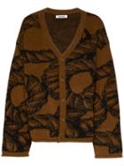 Pronounce Infinity Rope Knitted Cardigan - Brown