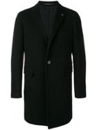 Tagliatore Classic Single-breasted Coat - Black