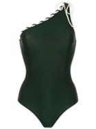 Adriana Degreas One Shoulder Swimsuit - Green