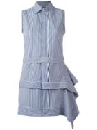 Dsquared2 Asymmetric Skirt Shirt Dress - Blue