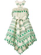 Dodo Bar Or Embroidered Tassel Dress - Nude & Neutrals