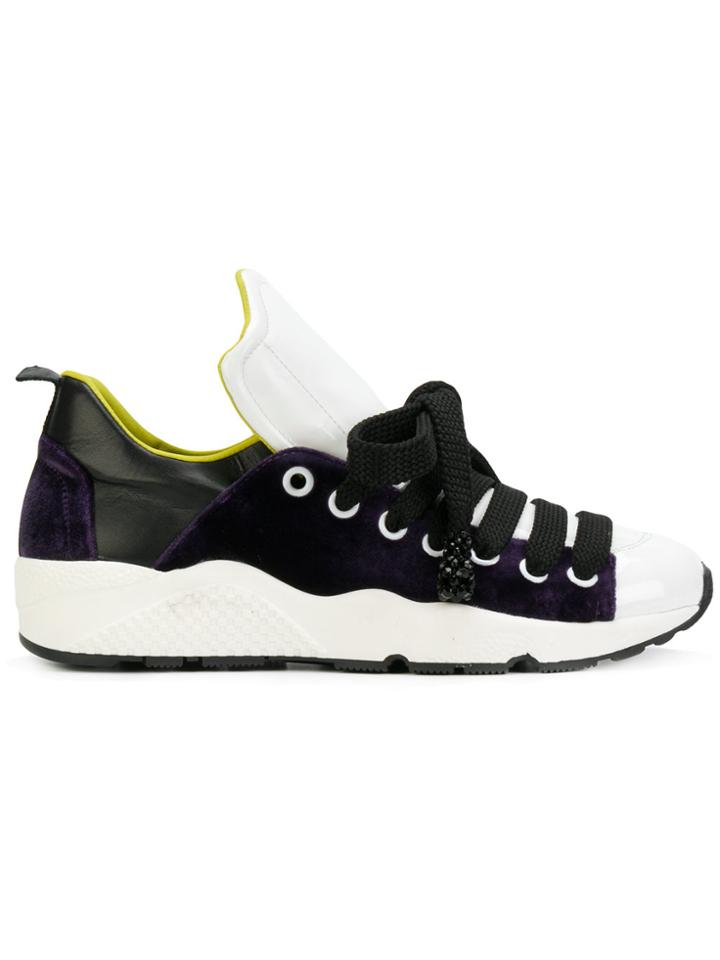 No Ka' Oi Colourblock Low Top Sneakers - White