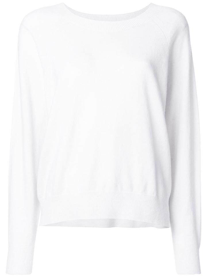 Semicouture Fine Knit Pullover - White