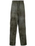 Yohji Yamamoto Pre-owned Drawstring Houndstooth Trousers - Grey