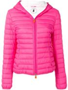 Save The Duck Classic Padded Jacket With Hood - Pink