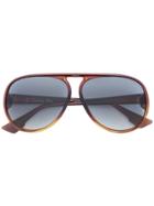 Dior Eyewear Aviator Sunglasses - Brown