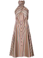 Tome Striped Shirt Style Dress - Multicolour
