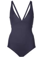 Malia Mills Interlaced Back Swimsuit, Women's, Size: 10, Black, Nylon/spandex/elastane