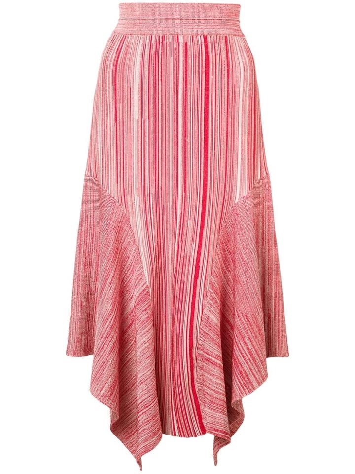 Yigal Azrouel Melange Knit Skirt - Red