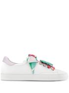 Emilio Pucci Lace-up Scarf Embellished Sneakers - White